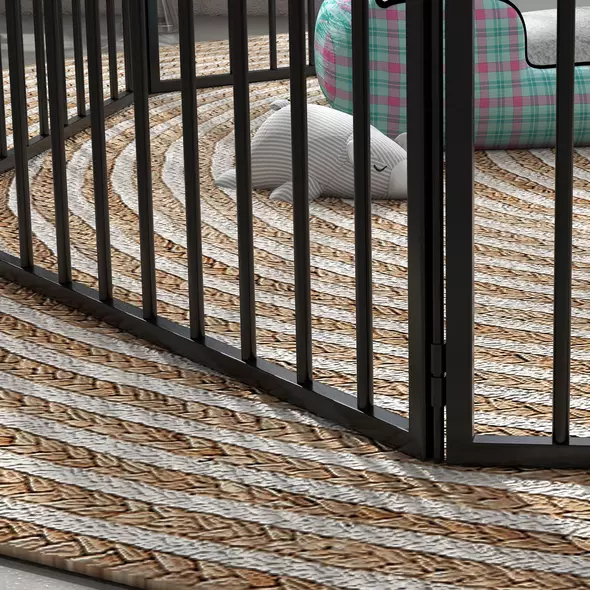 PawHut 60cm 8 Panels Heavy Duty Dog Pen, Pet Playpen for Indoors, Outdoors, Small Dogs - 8