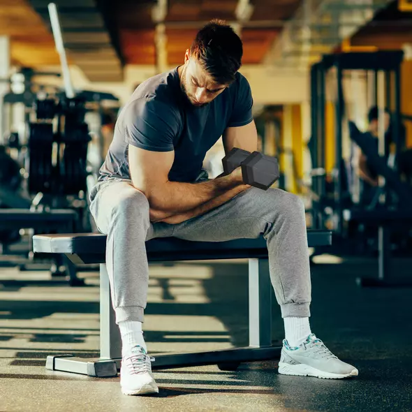 HOMCOM 2x15kg Rubber Hex Dumbbell Portable Hand Weights Dumbbell Home Gym Workout Fitness Hand Dumbbell - 2