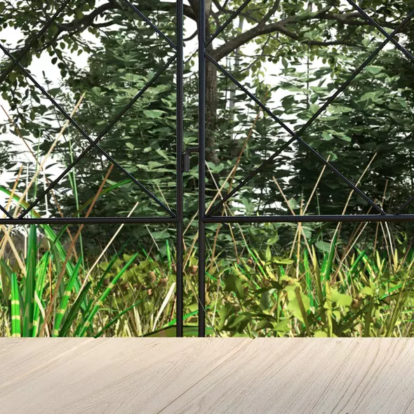 Outsunny Decorative Garden Fencing, 43in x 11.4ft Outdoor Picket Fence Panels, 8PCs Rustproof Steel Wire Landscape Flower Bed Border Edging Animal Barrier, Swirls - 9