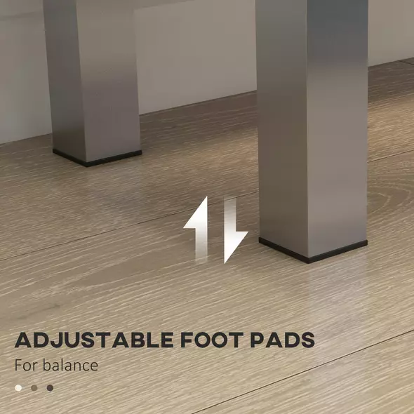 HOMCOM Five-Shelf Shoe Storage Cupboard - White - 7