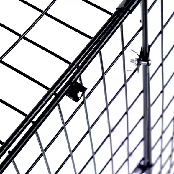 HOMCOM Extendable Fire Guard Screen, Freestanding Fire Screen Spark Guard, Folding Fireplace Cover, Wire Mesh, Child & Pet Safety Barrier for Fireplaces, 81.5-160cm, Black - 8