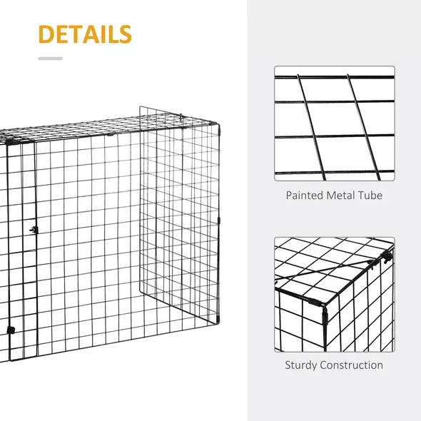 HOMCOM Extendable Fire Guard Screen, Freestanding Fire Screen Spark Guard, Folding Fireplace Cover, Wire Mesh, Child & Pet Safety Barrier for Fireplaces, 81.5-160cm, Black - 6