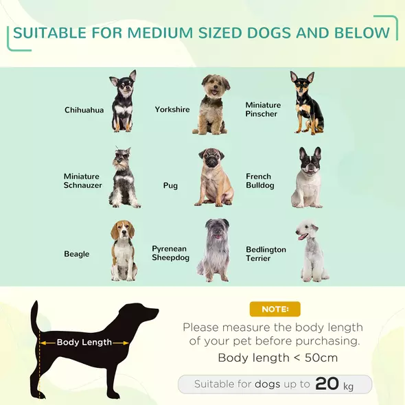 PawHut Raised Dog Bed Cat Elevated Lifted Portable Camping w/ Metal Frame Black and Red (Medium) - 4