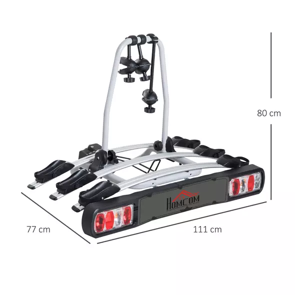 HOMCOM Bike Rack Bicycle Carrier Rear Rack - 3