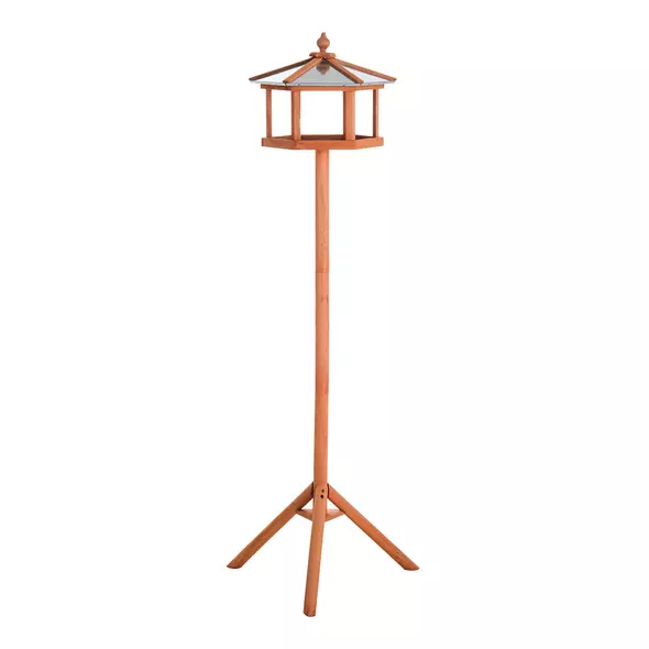PawHut Wooden Bird Table for the garden Feeding Station, 153Hcm - 1