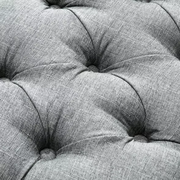 HOMCOM Tufted Upholstered Accent Bench Window Seat Bed End Stool Fabric Ottoman for Living Room, Bedroom, Hallway - 9