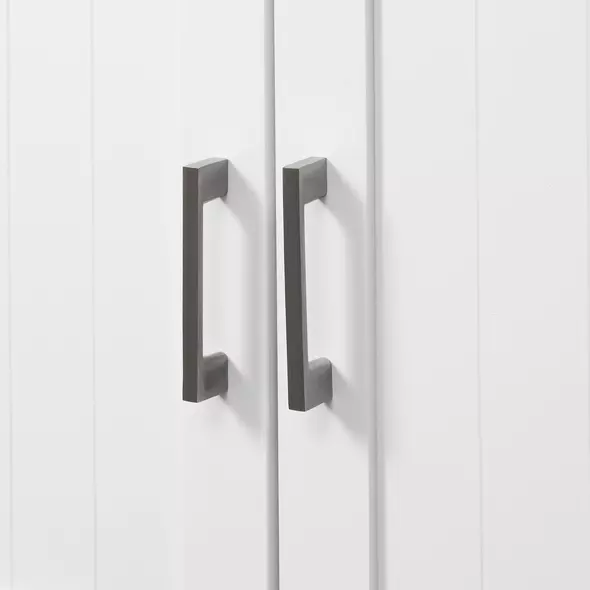 kleankin Freestanding Bathroom Cabinet, Storage Cupboard with 2 Drawers, Double Doors, Adjustable Shelf, White - 8