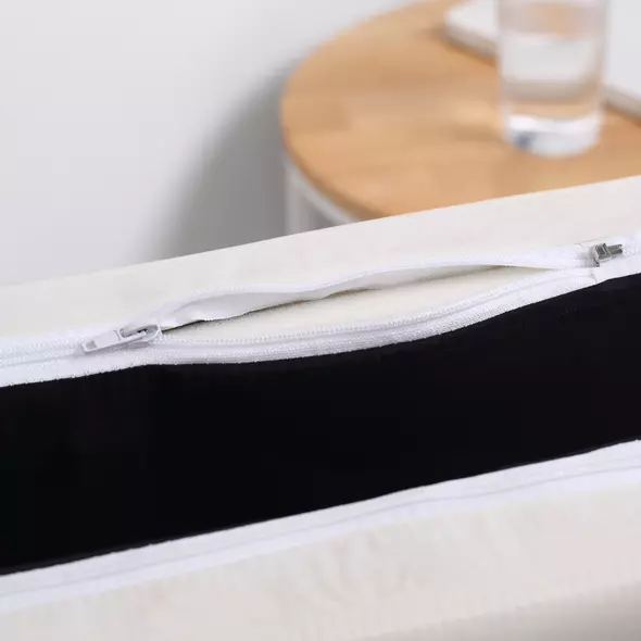 HOMCOM Folding Bed with Mattress, Single Guest Bed, Portable Fold Bed with Adjustable Backrest, Metal Frame on Wheels, White, 190 x 76 cm - 9