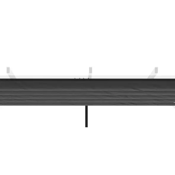 Outsunny Retractable Pergola Cover, 2.55 x 2.5 m Replacement Canopy Fabric for 3 x 3 m Frame, Roof Top Only, Dark Grey - 7