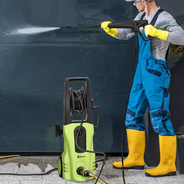 DURHAND 1800W High Pressure Washer, 150 Bar Pressure, 510 L/h Flow, High-Performance Portable Power Jet Wash Cleaner Green - 2