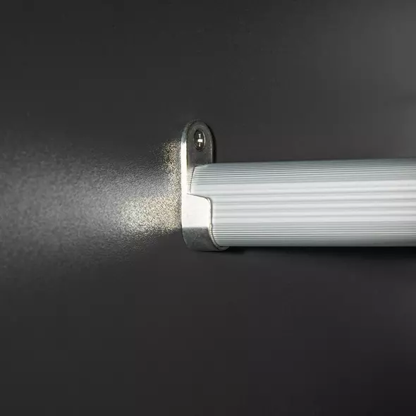 HOMCOM High Gloss Wardrobe, 2 Door Wardrobe with Hanging Rod and Storage Shelf, Clothes Storage Organizer with Anti-tipping Design for Bedroom, Grey - 9