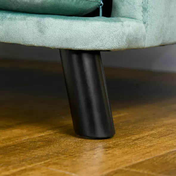 PawHut Dog Sofa, Pet Couch Bed for Medium, Large Dogs, with Legs, Cushion - Green - 9