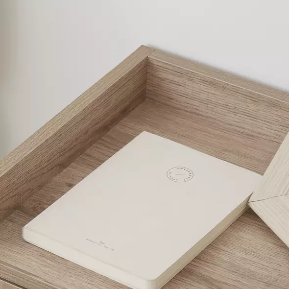 HOMCOM Floating Nightstands Set of 2, Wall Mounted Bedside Table with Drawer for Bedroom, Natural - 9