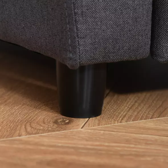 HOMCOM 2 in 1 design Kids Sofa Armchair with Footrest for Children Playroom Bedroom Living Room, 55 x 50 x 67cm, Grey - 9