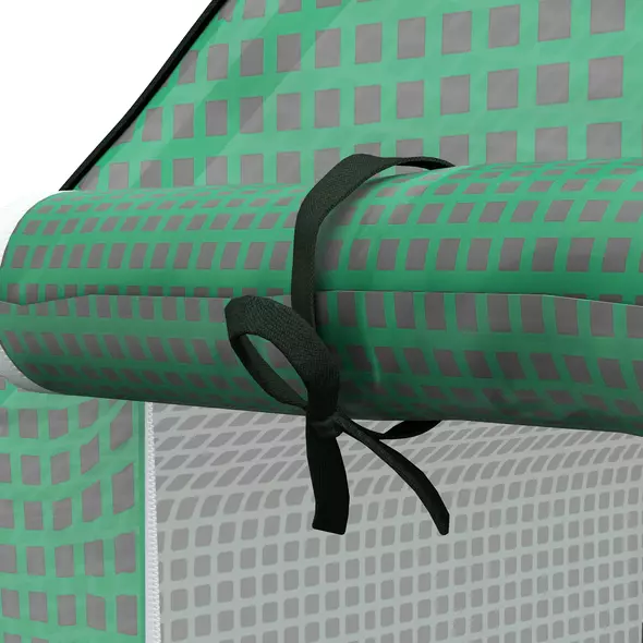 Outsunny Greenhouse Cover Replacement Walk-in PE Hot House Cover with Roll-up Door and Windows, 140 x 143 x 190cm, Green - 8