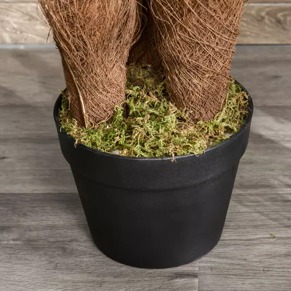 Outsunny Set of 2 Artificial Plant Tropical Fern in Pot, Fake Plants for Home Indoor Outdoor Decor, 150cm, Green - 9