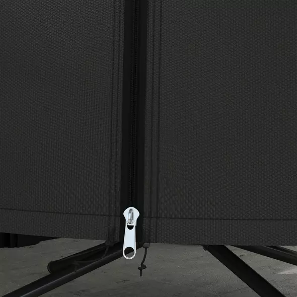 Outsunny 190 x Φ128cm Hanging Egg Chair Furniture Cover - Black - 8