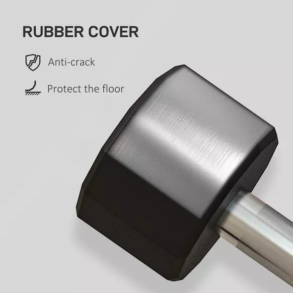 SPORTNOW Dumbbells Weights Set with 12-Sided Shape and Non-Slip Grip for Men Women Home Gym Workout, 2 x 4kg - 5