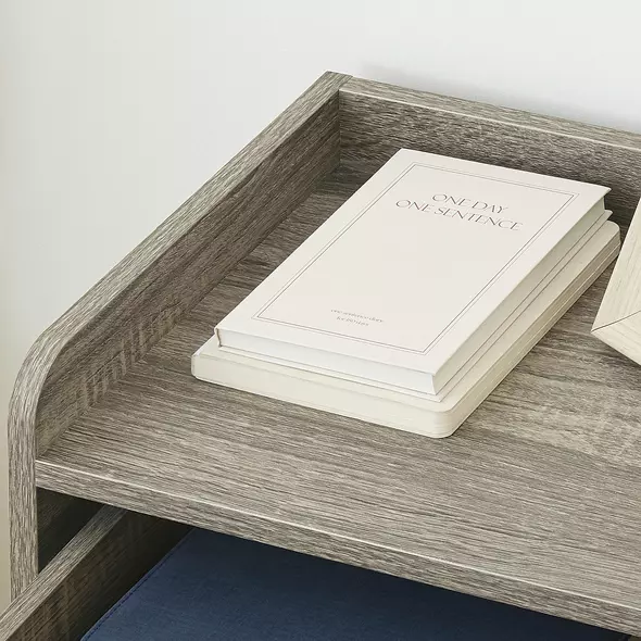 HOMCOM Floating Nightstands Set of 2, Wall Mounted Bedside Table with Drawer for Bedroom, Grey - 9