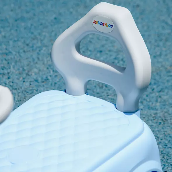 AIYAPLAY Foot To Floor Ride On Car Sliding Car w/ Air Horn, Anti-Over-Backwards, 18 to 36 Months - Light Blue - 8