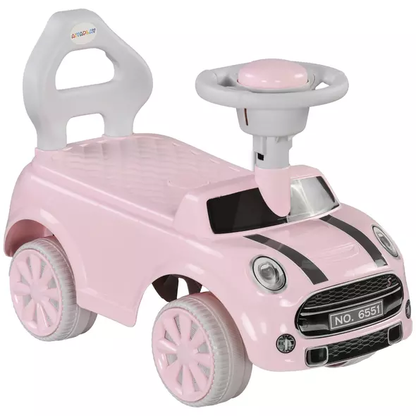 AIYAPLAY Foot To Floor Ride On Car Sliding Car w/ Air Horn, Anti-Over-Backwards, 18 to 36 Months - Pink - 1