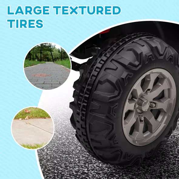 HOMCOM 12V 2 Seater Kids Electric Ride-On Car with Electric Bucket, Remote Control - Blue - 6