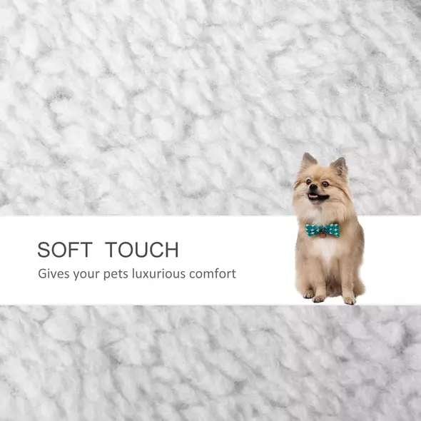 PawHut Pet Stair with 3-step Climb Ladder, Scratching Posts, Platforms, Toy Ball, for Indoor Elderly Cats Kittens, White - 6