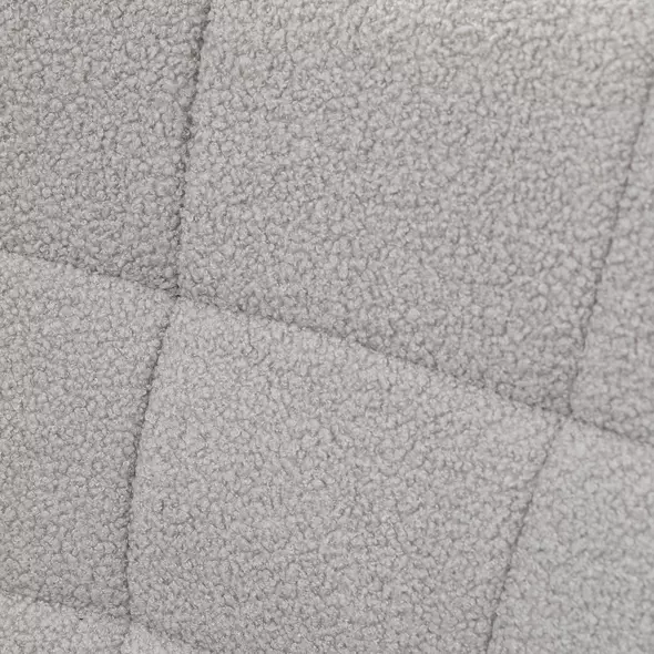 HOMCOM Berber Fleece Nursery Glider Rocker for Nursing, Wingback Rocking Chair for Living Room, Light Grey - 7