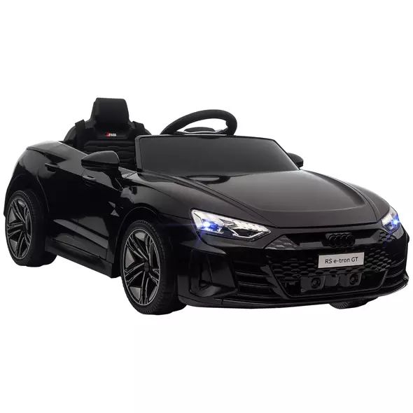 HOMCOM Audi Licensed 12V Kids Electric Ride-On, with Remote Control, Suspension System, Lights, Music, Motor - Black - 1