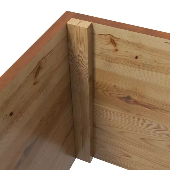 Outsunny Wooden Trellis Planter Box, Raised Garden Bed to Grow Vegetables, Herbs and Flowers, Orange - 9