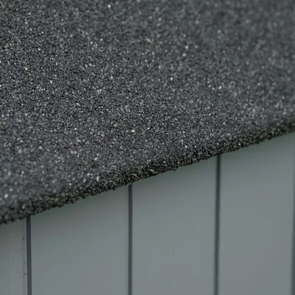 Outsunny Garden Outdoor Storage Shed Outdoor Tool Shed with 3 Shelves and Tilt Roof, 129x51.5x180cm, Grey - 9