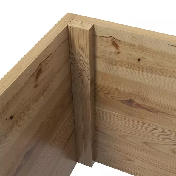 Outsunny Wooden Trellis Planter Box, Raised Garden Bed to Grow Vegetables, Herbs and Flowers, Natural Tone - 9