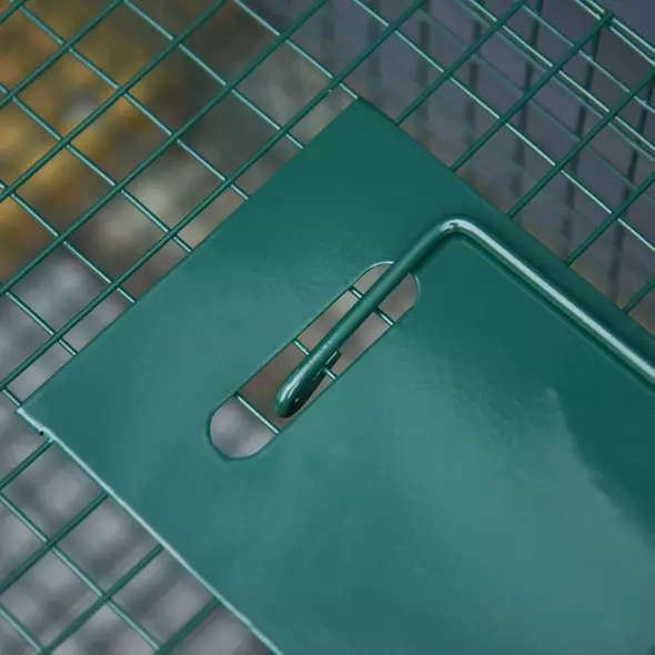 PawHut Two-Door Live Trap for Small Animals, Animal Trap for Rat, Mice - Dark Green - 9