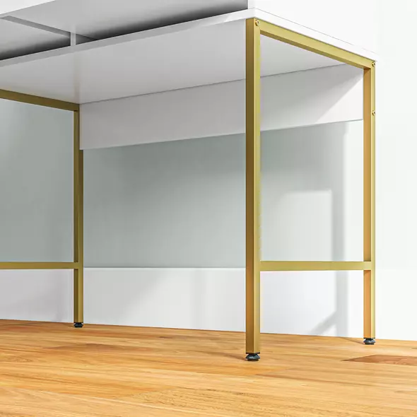 HOMCOM Dressing Table with Lighted Mirror, Cushioned Stool, Drawers, Shelves, LED Makeup Vanity Desk Set, Modern Dresser Vanity Table for Bedroom, White - 9