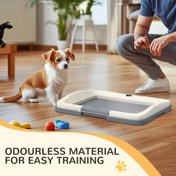 PawHut Dog Toilet Tray for Training Dogs, Dog Litter Tray for Indoor, Outdoor, 47 x 34 x 6cm - 7