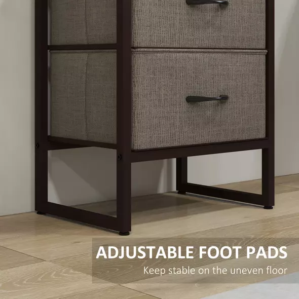 HOMCOM Four-Tier Industrial Display Shelf, with Bottom Drawers - 5