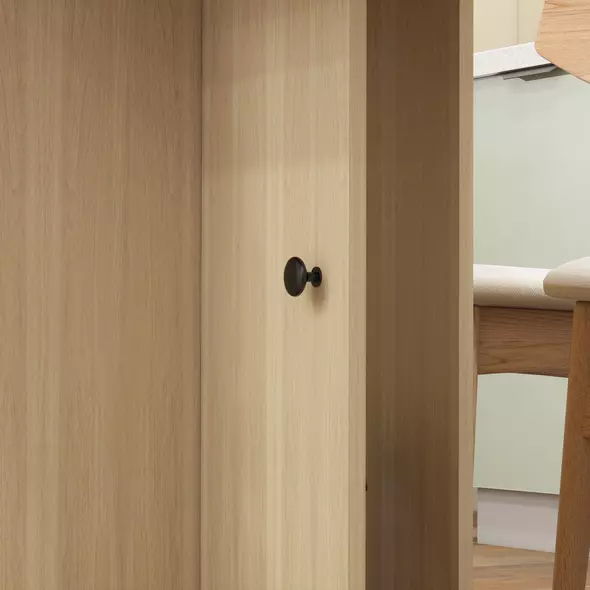 HOMCOM Six-Person Drop Leaf Dining Table, with Storage - Wood-Effect - 9