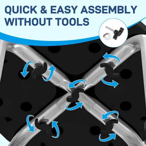 HOMCOM Shower Chair, Height Adjustable Aluminium Shower Stool with Non-Slip Feet for Disabled, Elderly, Black - 8