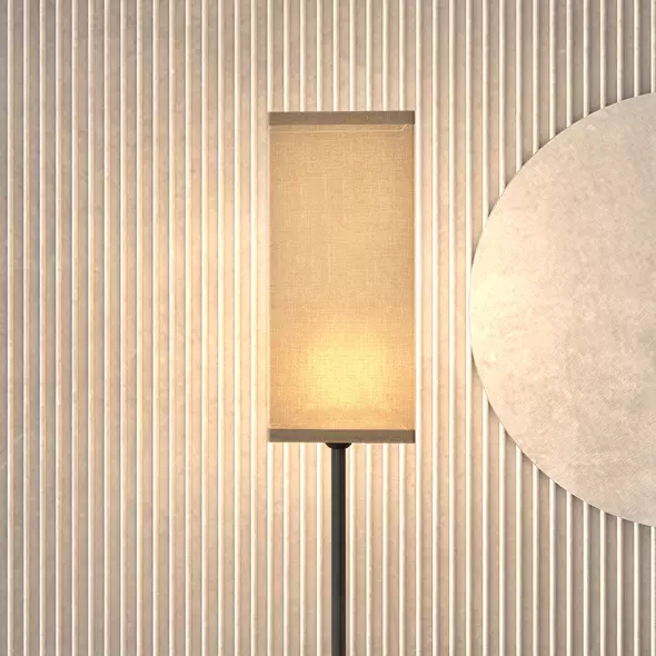 HOMCOM Floor Lamp, Modern Standing Lamp with Linen Shade, Tall Lamps for Living Room, Bedroom, with Foot Switch, Bulb not Included, Black - 8