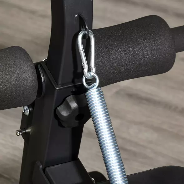 HOMCOM Foldable Weight Bench, Adjustable Strength Training Sit Up Ab Bench, Incline/Decline, Blue - 9