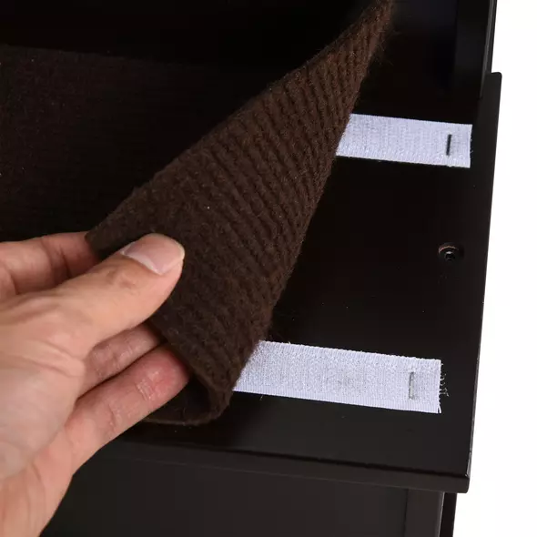 PawHut 4 Step Dog Steps for Bed, Wooden Dog Steps for Sofa, Pet Stairs for Bed Couch with Non-Slip Carpet for Cats and Puppies, 40 x 59 x 54.2 cm, Dark brown - 8