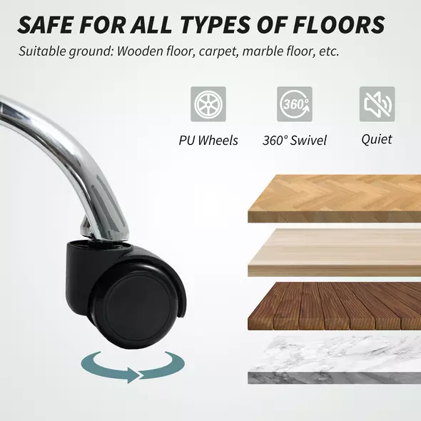 HOMCOM Six-Point Office Massage Chair, with Heat - Grey - 8