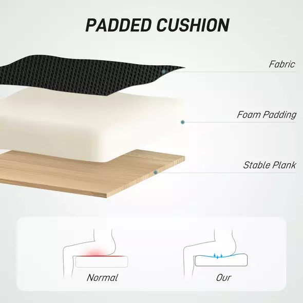 HOMCOM Drafting Chair with Adjustable Armrests, Ergonomic Mesh Office Chair with Lumbar Support, Adjustable Height and Footrest for Standing Desk, Black - 5