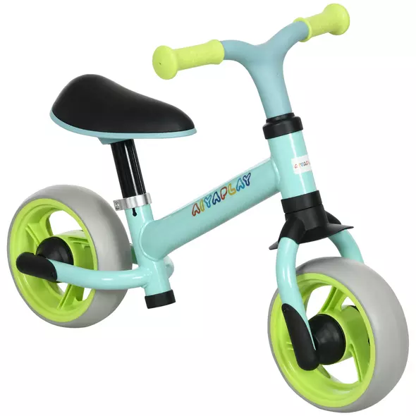 AIYAPLAY 8" Balance Bike, Lightweight Training Bike for Children, with Adjustable Seat, EVA Wheels, Easy installation - Green - 1