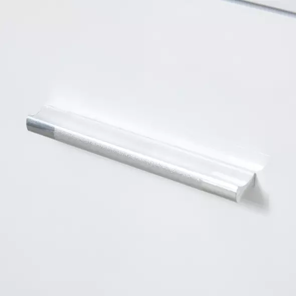 HOMCOM Sideboard, Modern Storage Cabinet with 2 Drawers, 2 Doors and Adjustable Shelf, Kitchen Cabinet for Living Room, Dining Room, High Gloss White - 8