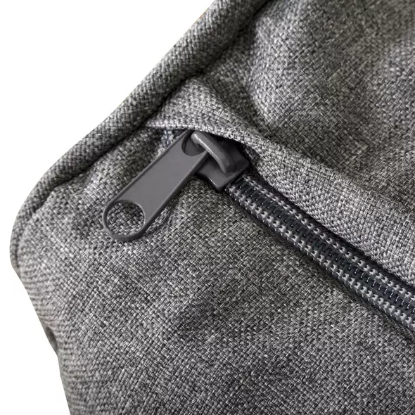 Outsunny 5 Pieces Outdoor Patio Furniture Set, Sofa Couch with Glass Coffee Table, Cushioned Chairs and Aluminum Tube, for Balcony Garden Backyard, Grey - 8