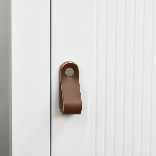 kleankin Slim Bathroom Storage Cabinet - White - 9