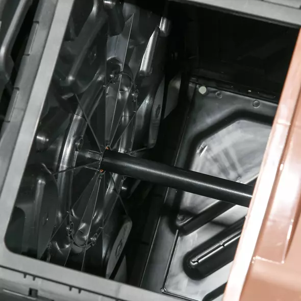 Outsunny 130L Double Chamber Composter - Black - 9