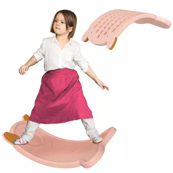 AIYAPLAY Balance Board for Kids Balance Training & Sensory Play, Pink - 1