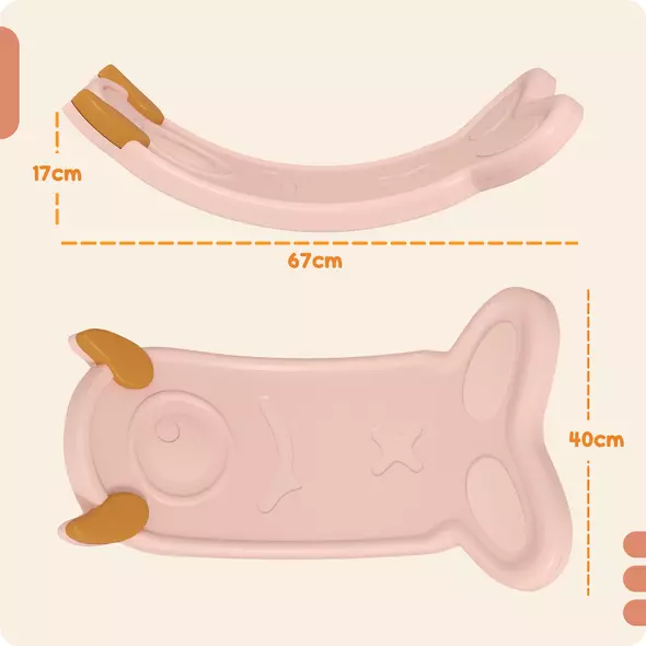 AIYAPLAY Balance Board for Kids Balance Training & Sensory Play, Pink - 3